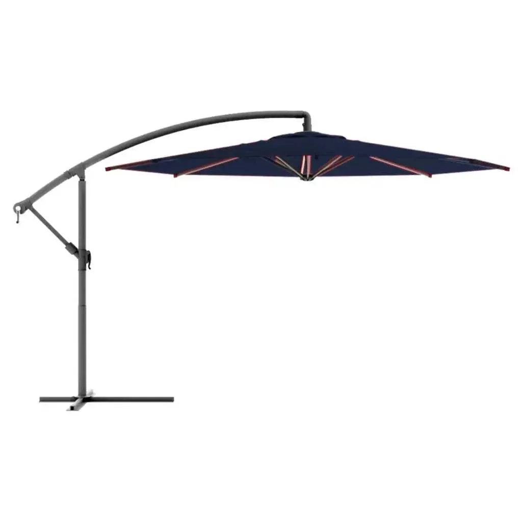 11ft Cantilever Hanging Umbrella 8 Rib Replacement Canopy Navy Olefin