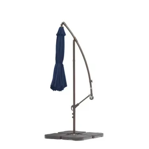 11ft Cantilever Hanging Umbrella 8 Rib Replacement Canopy Navy Olefin