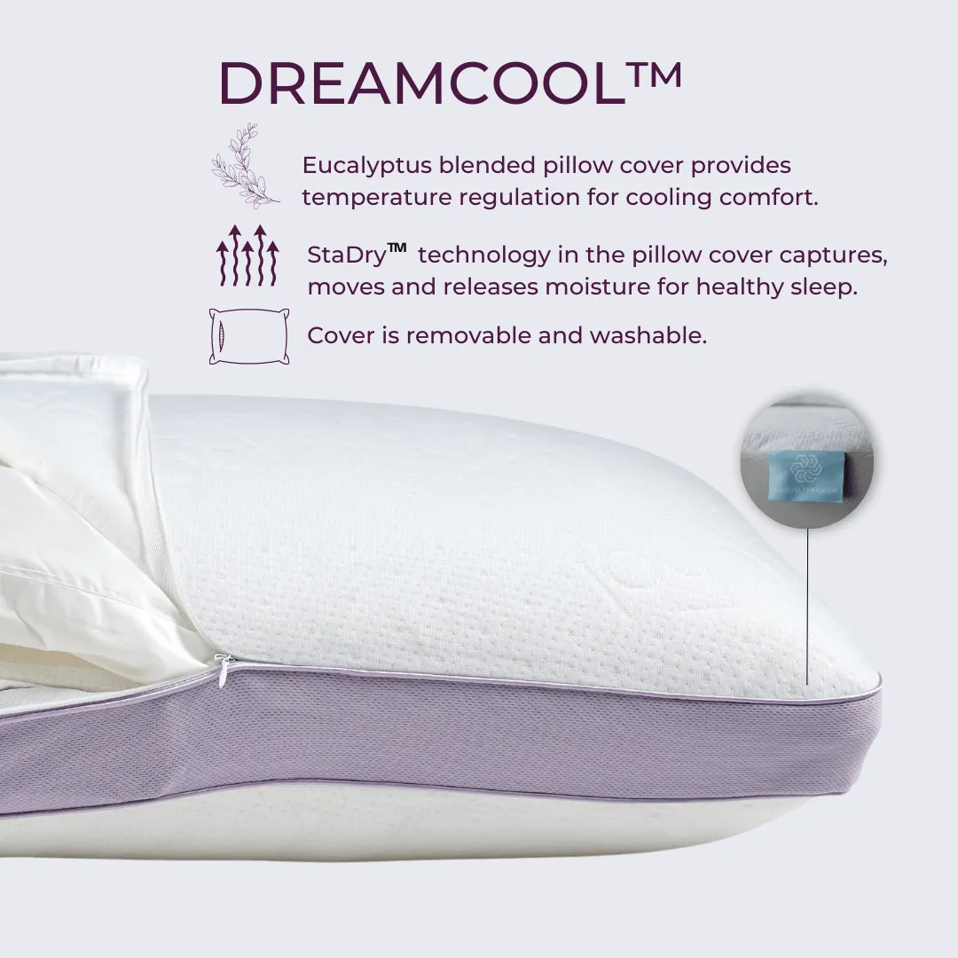 Adjustable Trio Pillow (3 Inserts) with Washable Cover