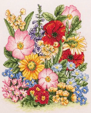 Anchor Cross Stitch Kit - Meadow Flowers