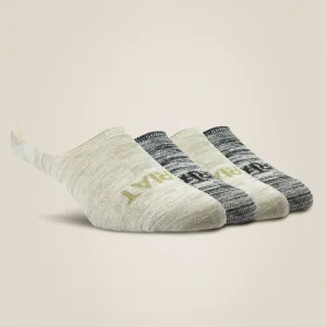 AR2594 No-Slip No-Show Sock 4 Pair Multicolor by Ariat