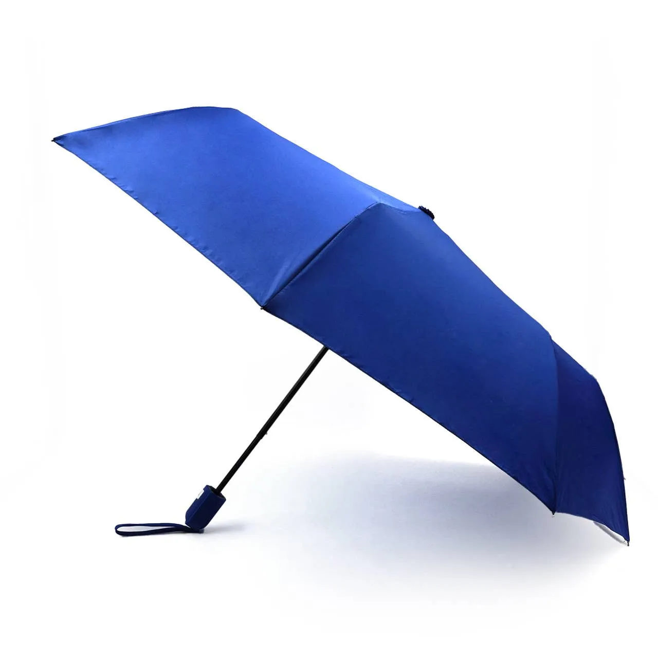 Auto Open Compact Solid Color Travel Umbrella - Orange