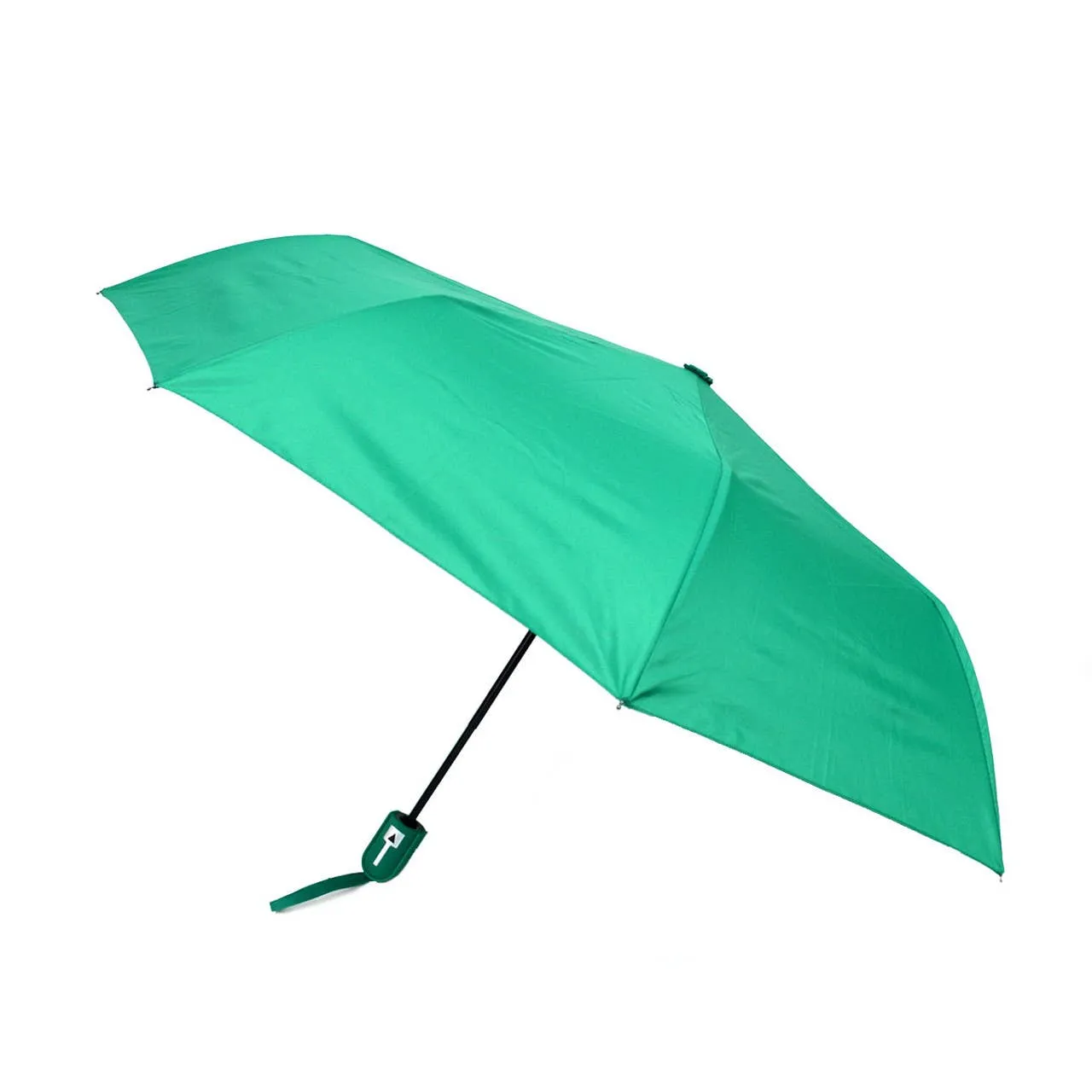Auto Open Compact Solid Color Travel Umbrella - Orange