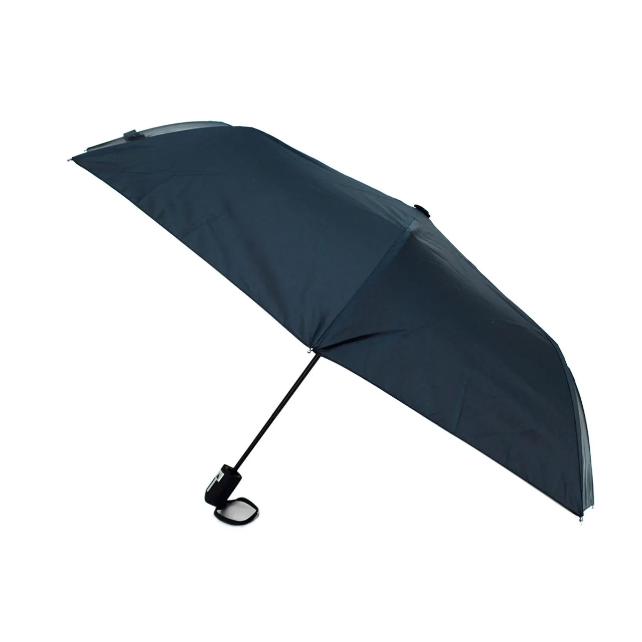 Auto Open Compact Solid Color Travel Umbrella - Orange