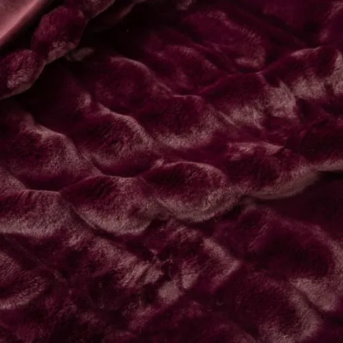 Berkshire Collection Faux Fur Plush Throw Blanket - 60"x70" - Purple