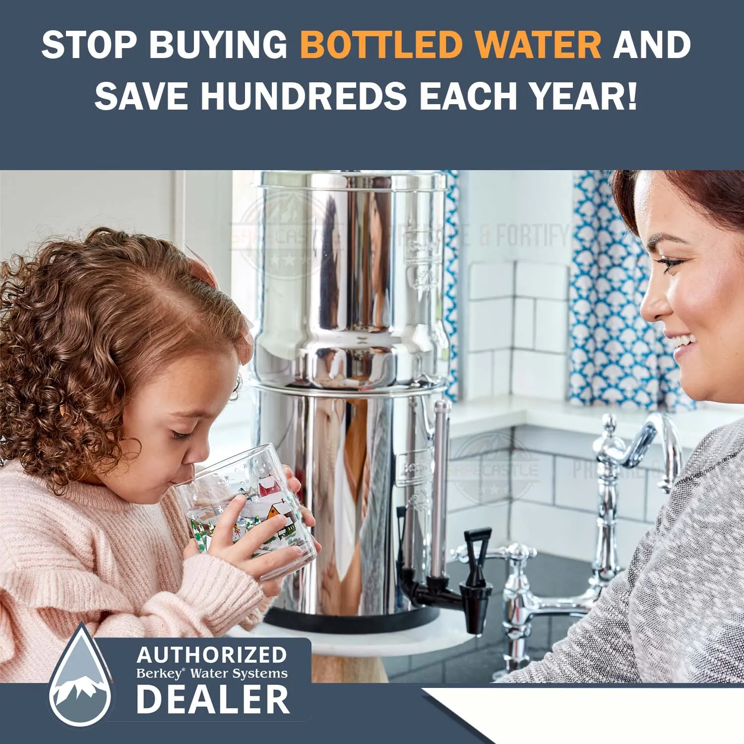 Big Berkey Water Filter System 2.25 Gallons (8.5 L) with Accessories
