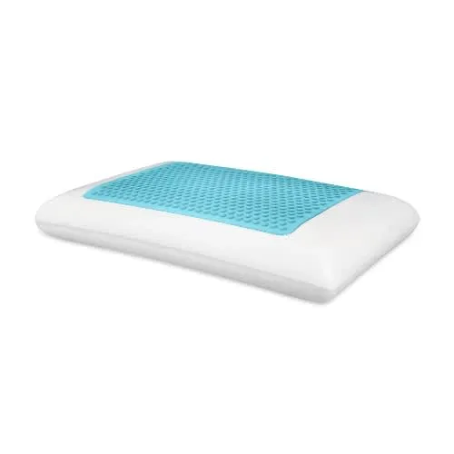 Comfort Revolution Originals Blue Bubble Gel   Memory Foam Cooling Bed Pillow - Queen Size