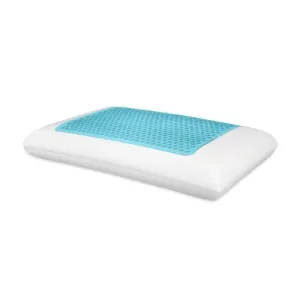 Comfort Revolution Originals Blue Bubble Gel   Memory Foam Cooling Bed Pillow - Queen Size