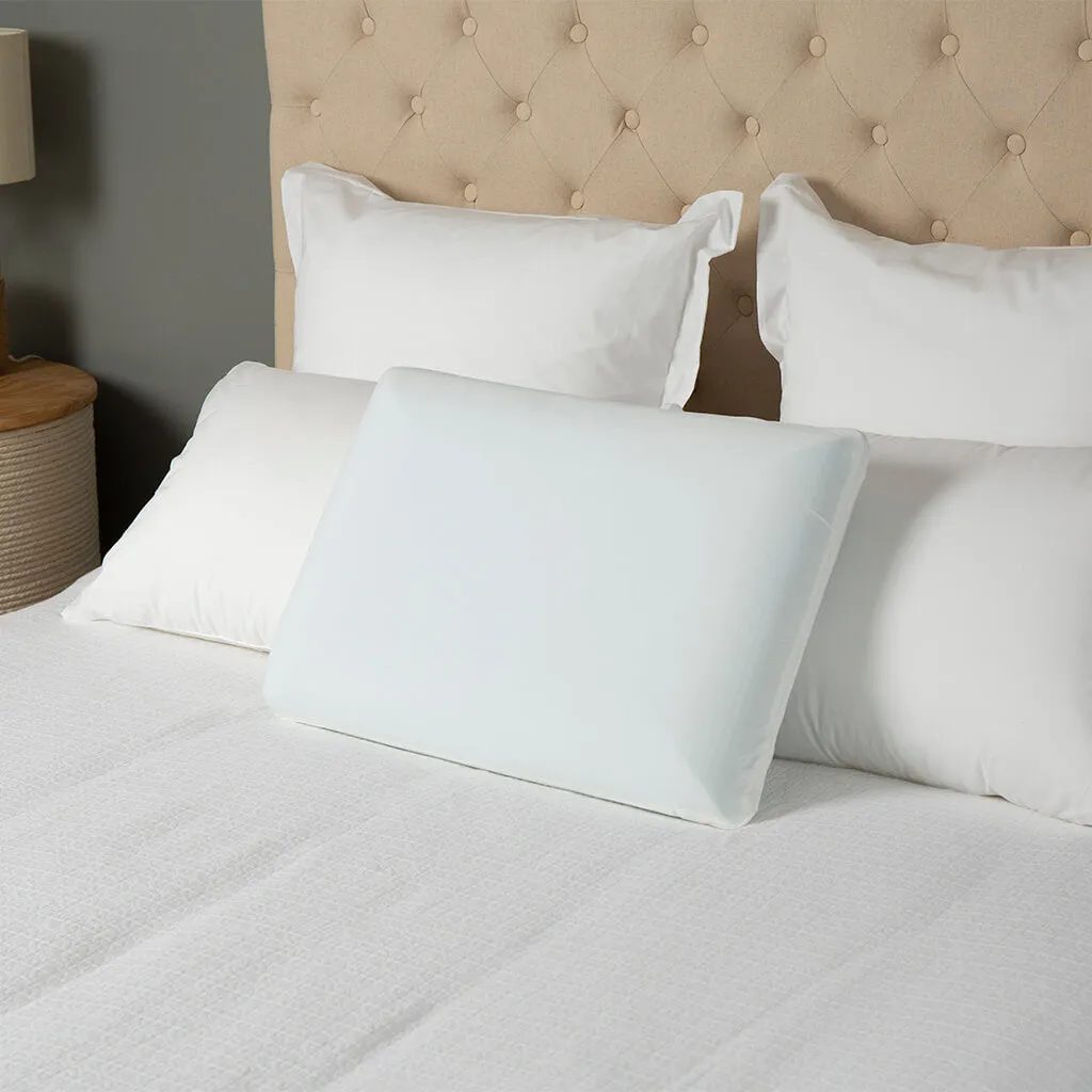 Comfortech Gel Infused Memory Foam Pillow - Medium Height & Firm