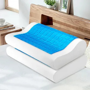 Cool Gel Contour Memory Foam Pillows Twin Pack - Giselle Bedding
