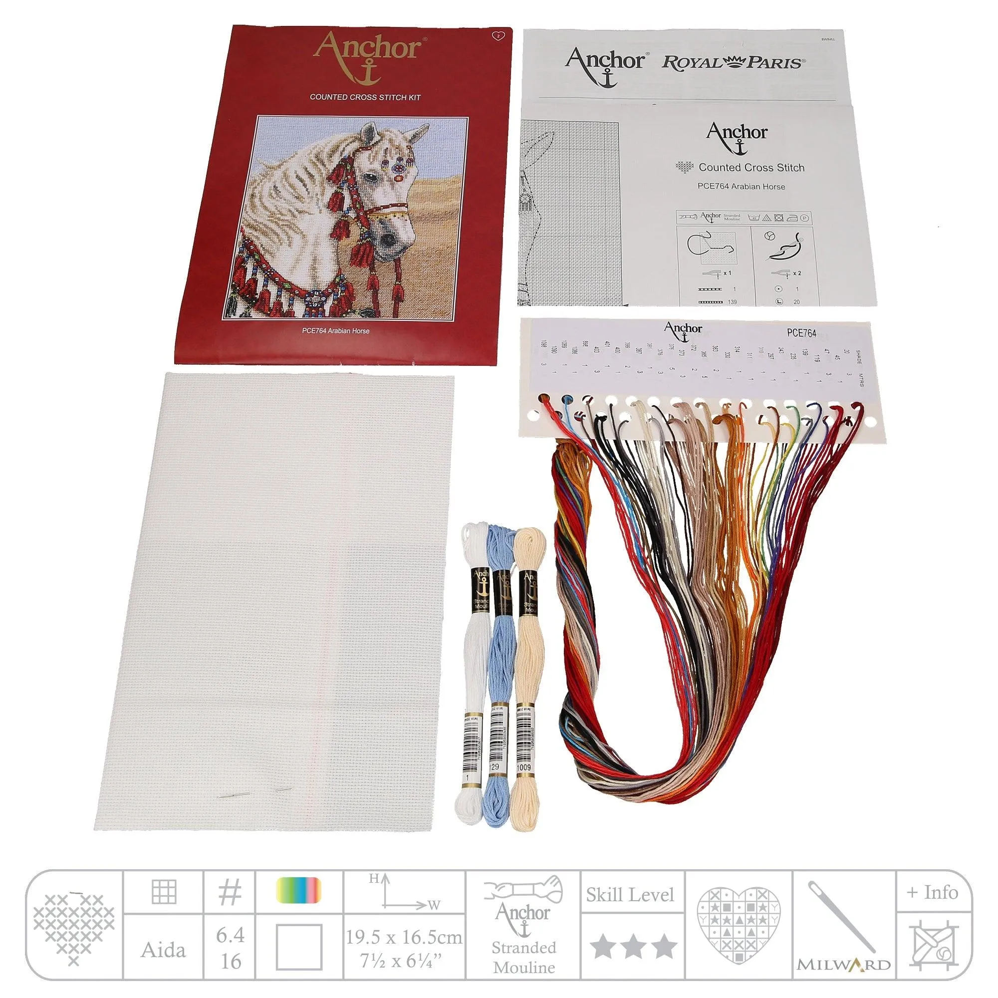 Cross Stitch Kit Anchor - Arabian Horse