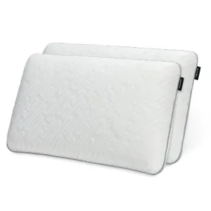 Dream Plush Memory Foam Pillow With Cool-to-the-touch Cover - Queen - 2 Pack