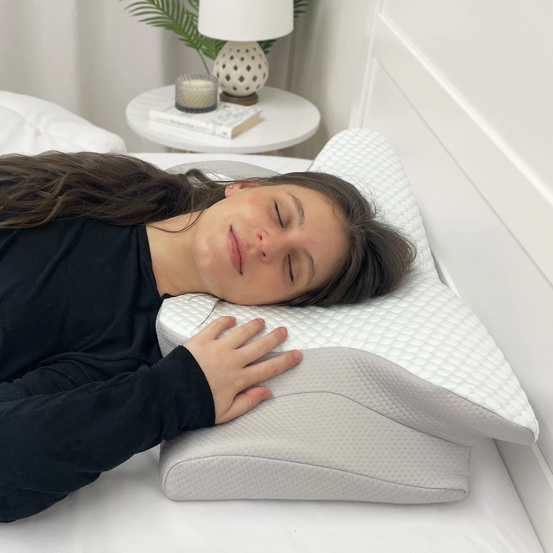Dream Plush® Memory Foam Side Sleeper Pillow with Cooling Cover