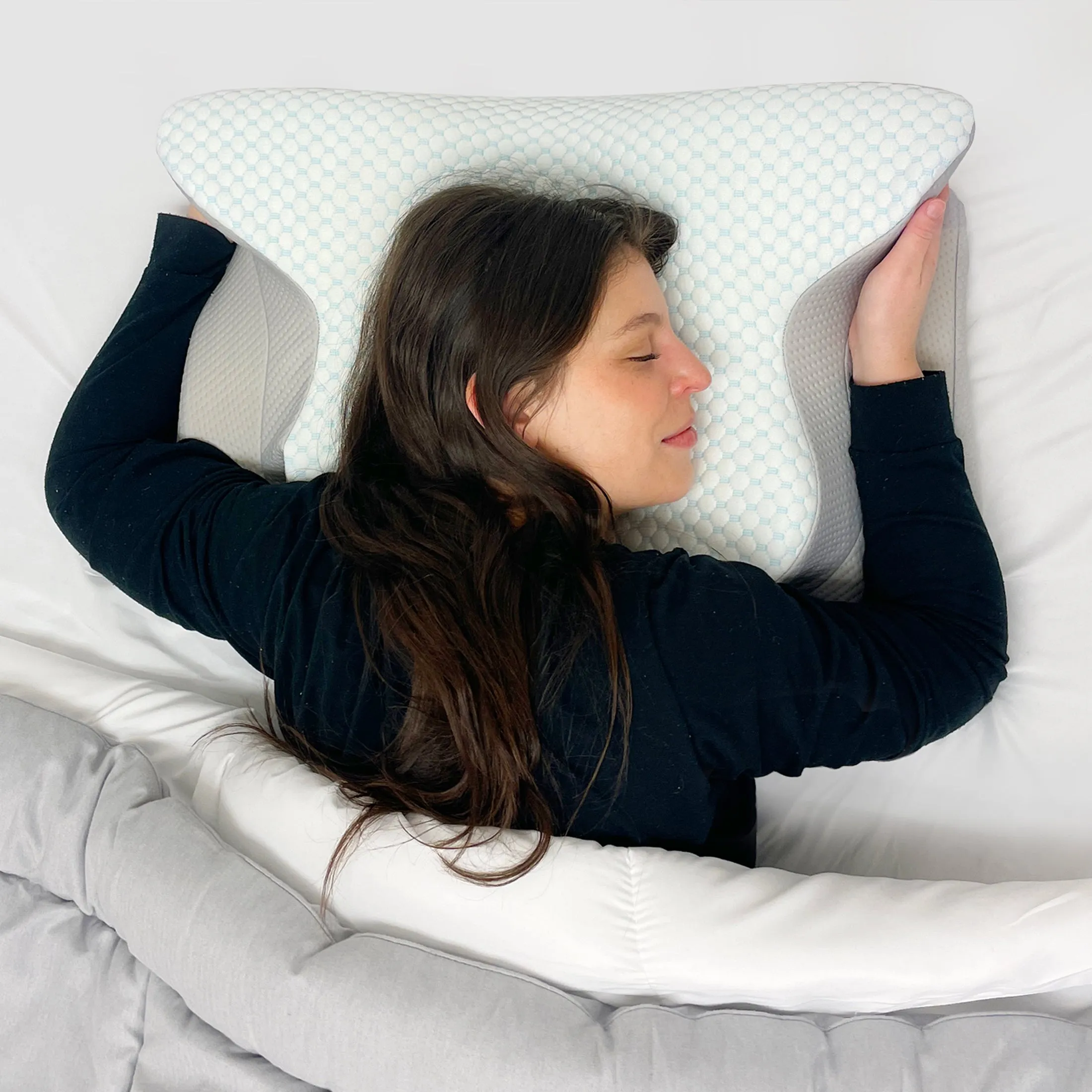 Dream Plush® Memory Foam Side Sleeper Pillow with Cooling Cover