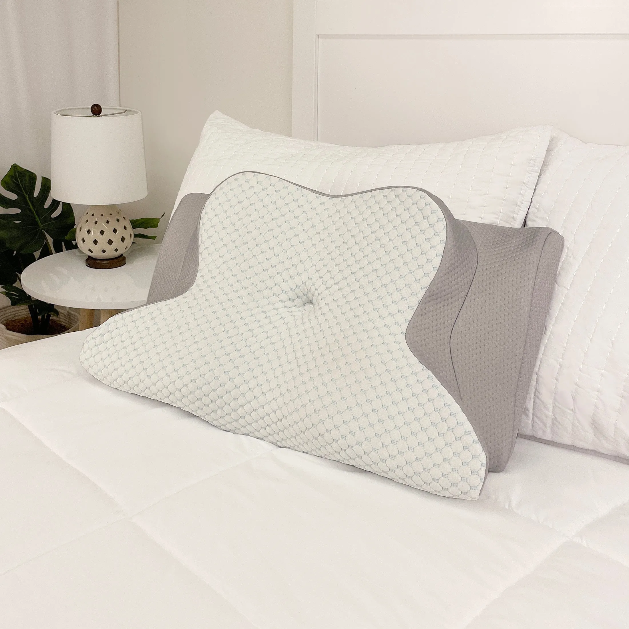 Dream Plush® Memory Foam Side Sleeper Pillow with Cooling Cover