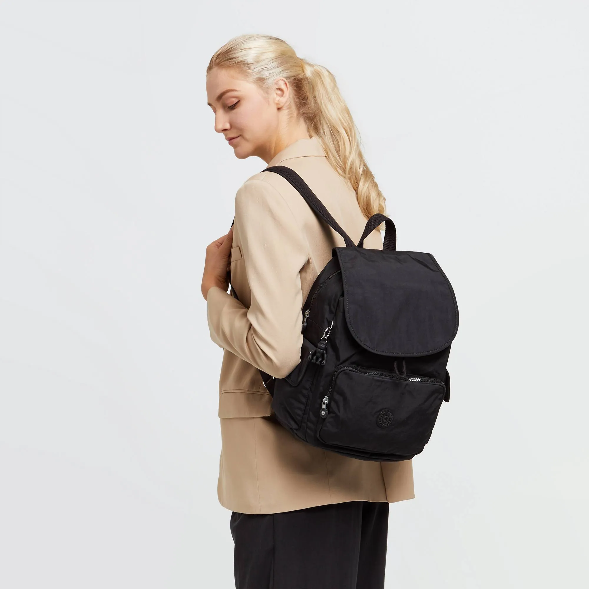 Kipling City Pack Medium Backpack - Black Noir