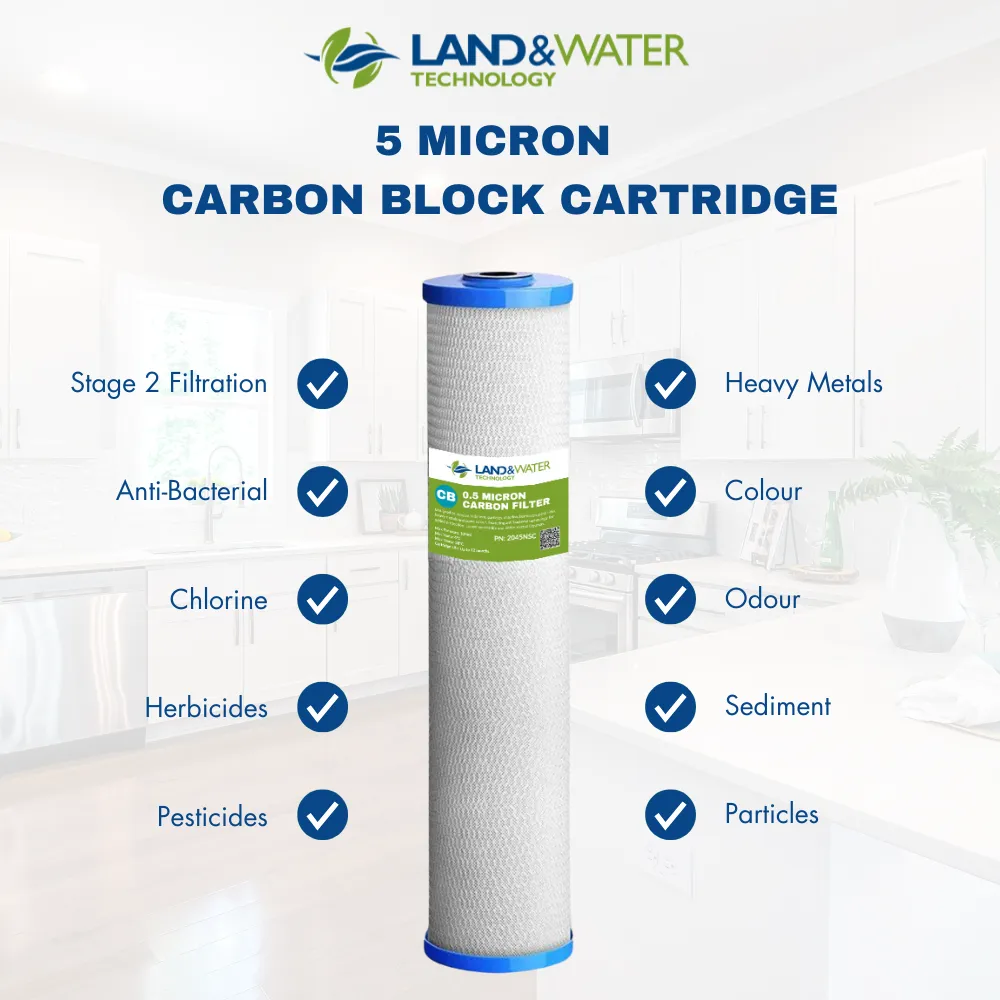 Land & Water 3-Stage Filtration Premium System 20" x 4.5" with SS Cover, Frame & Aragon Kit