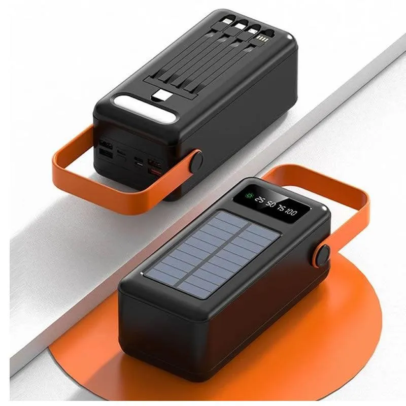 Large Capacity 80 000 mAh Solar LED Light Power Bank YM639CX