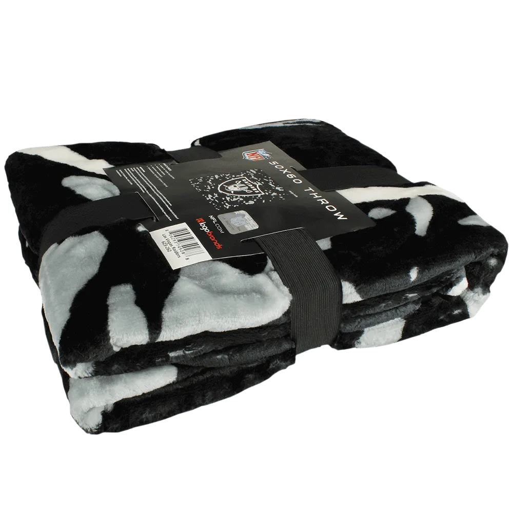 Las Vegas Raiders Throw Blanket, 50" x 60"