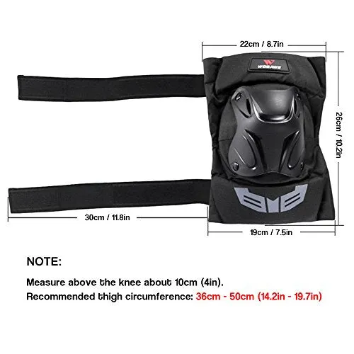 Lixada WOSAWE 1 Pair Cycling Knee Brace Bicycle MTB Bike Motorcycle Riding Knee Support Protective Pads Guards Outdoor Sports Cycling Knee Protector Gear
