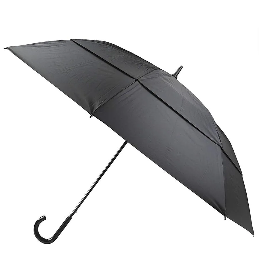 Mens Jumbo Automatic Double Canopy Wind-Proof Umbrella