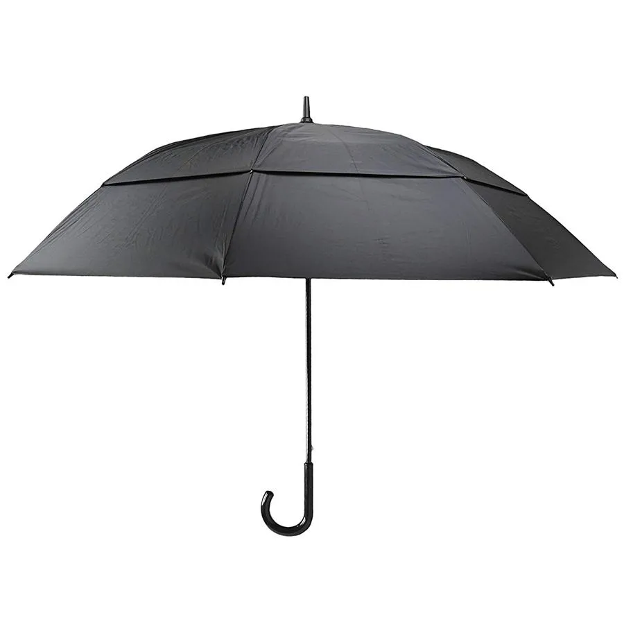 Mens Jumbo Automatic Double Canopy Wind-Proof Umbrella