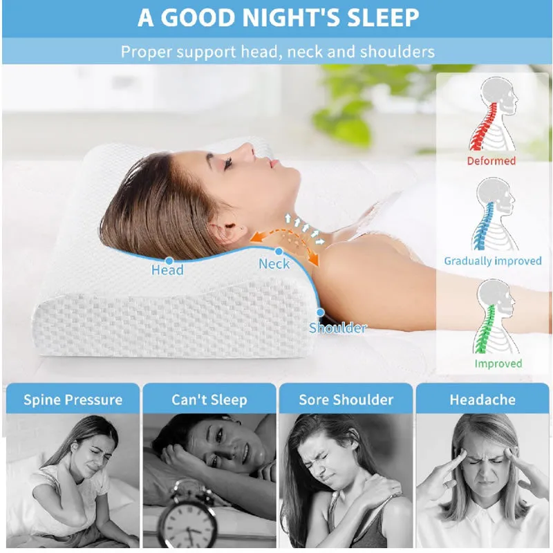 Neck And Shoulder Pain Memory Foam Pillow F49-8-291