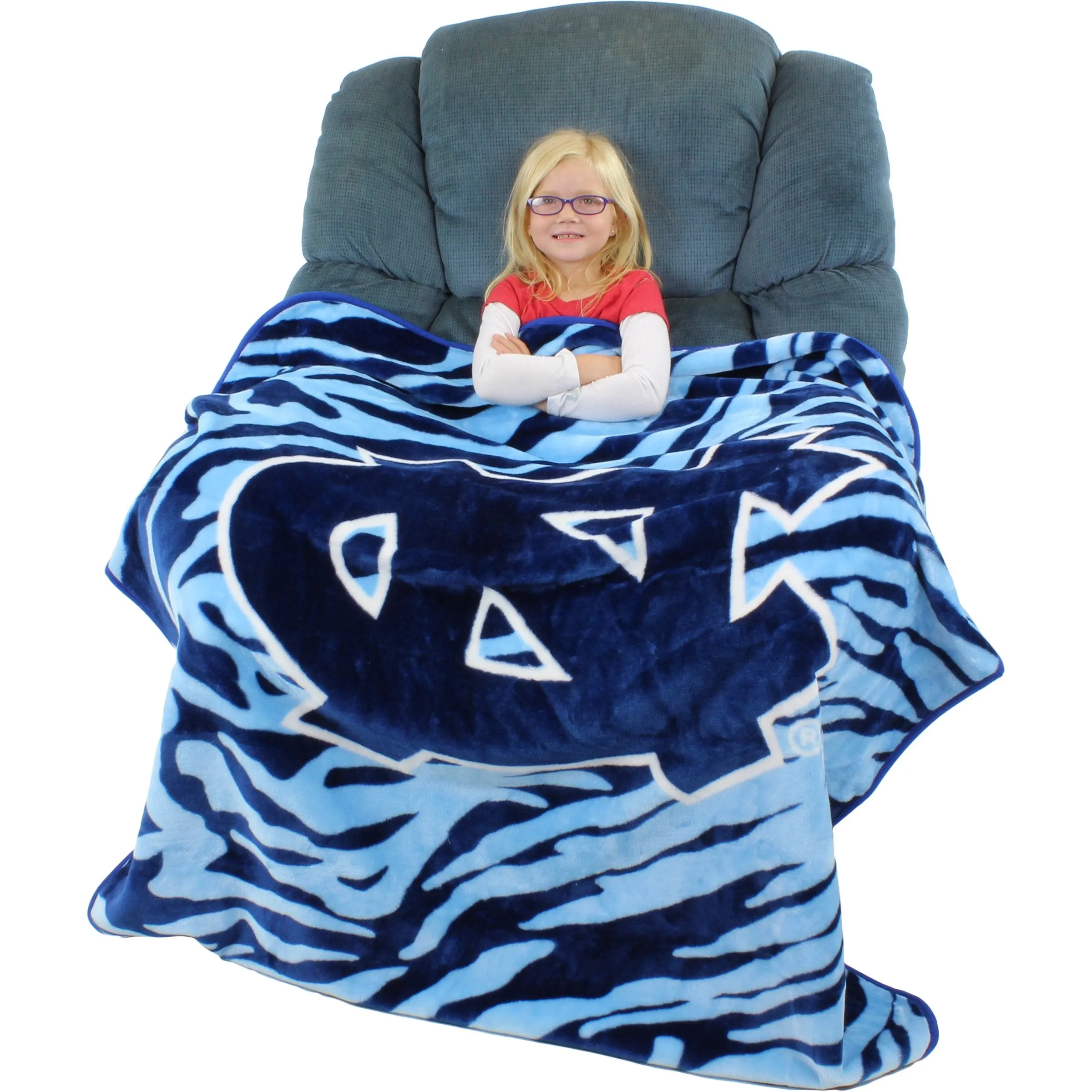 North Carolina Tar Heels Raschel Throw Blanket