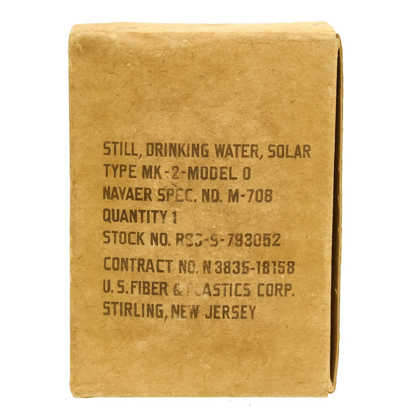 Original Korean War Era U.S. Navy and Air Force Saltwater Survival Kit