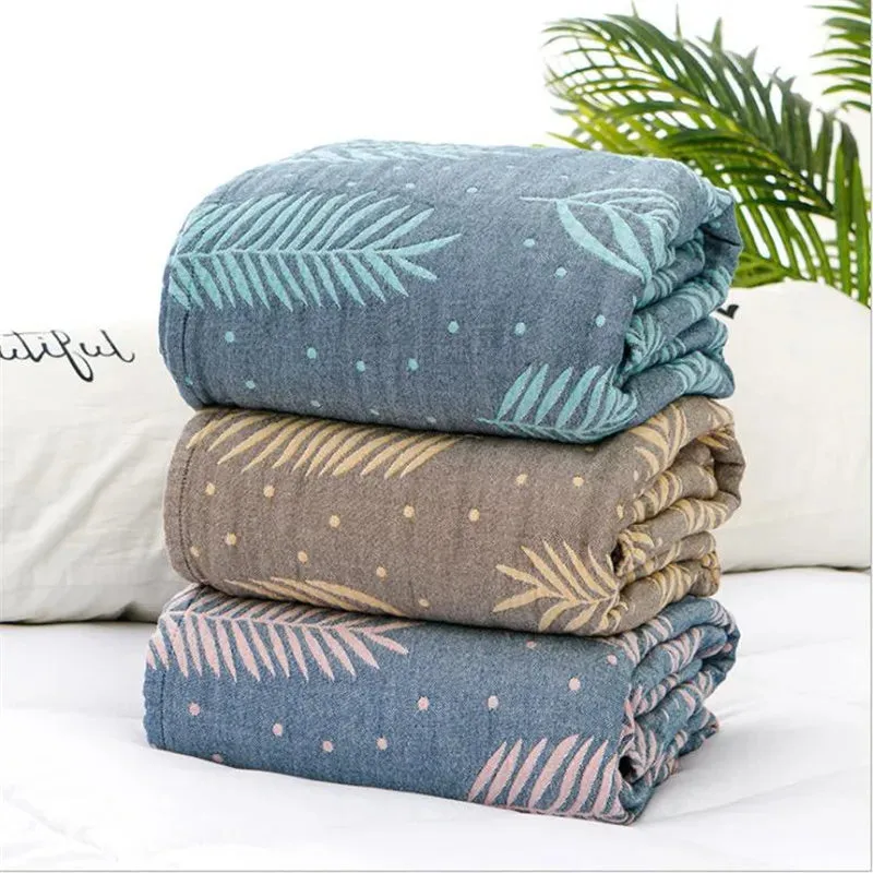 SINOTAO  -  Bamboo Cotton Summer Air-condition Blanket Bedspreads Throw Blankets Knitted Blanket for sofa travel blanket  150*200/200*230cm