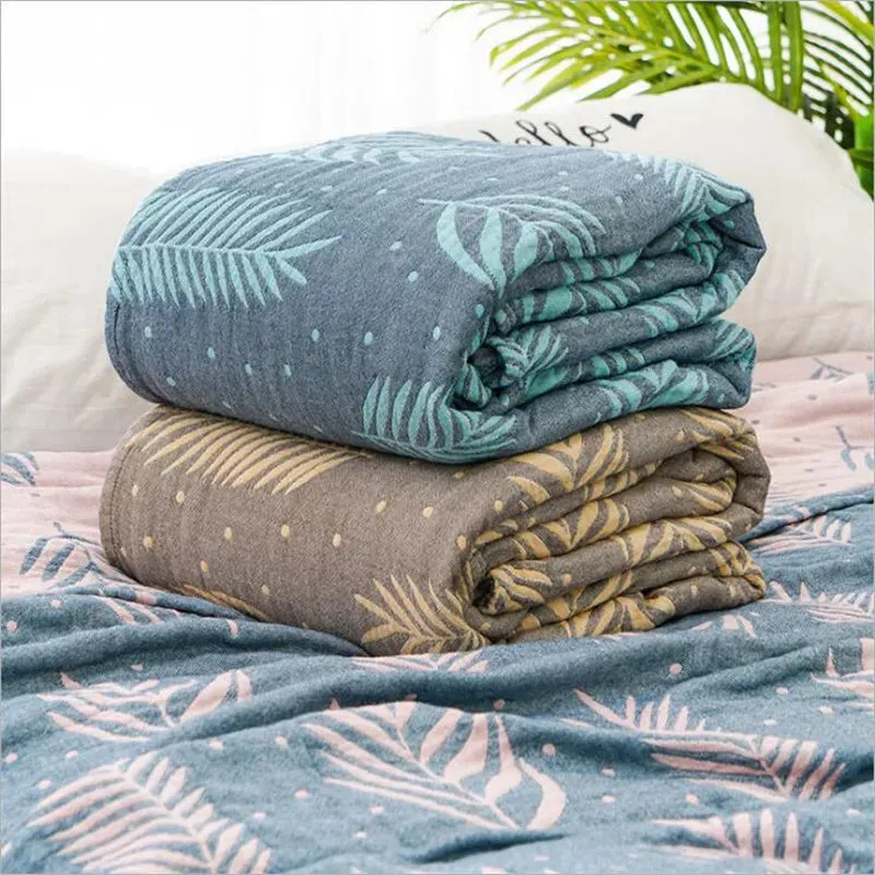 SINOTAO  -  Bamboo Cotton Summer Air-condition Blanket Bedspreads Throw Blankets Knitted Blanket for sofa travel blanket  150*200/200*230cm