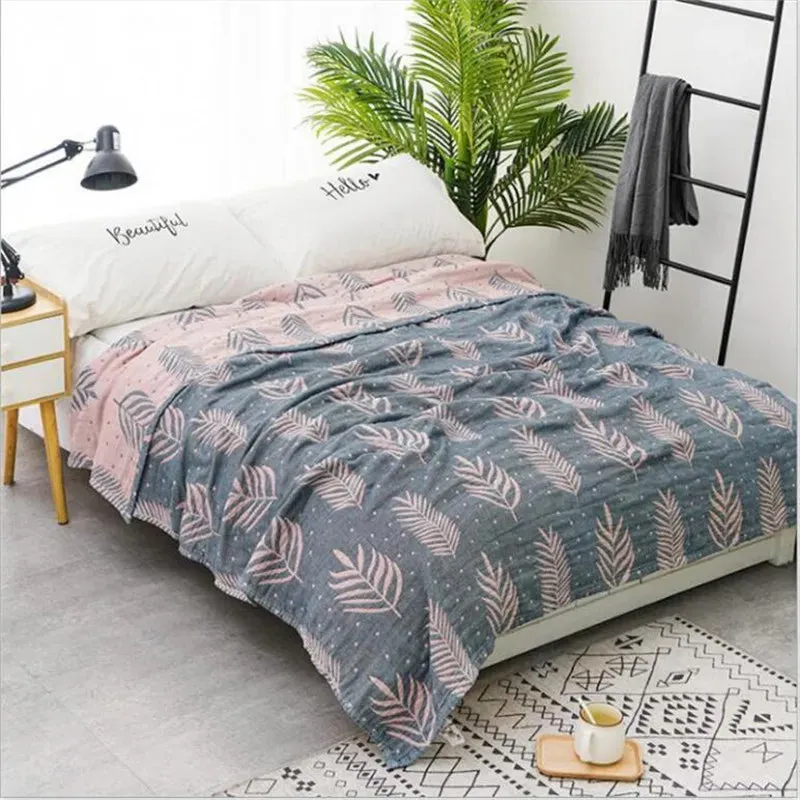 SINOTAO  -  Bamboo Cotton Summer Air-condition Blanket Bedspreads Throw Blankets Knitted Blanket for sofa travel blanket  150*200/200*230cm