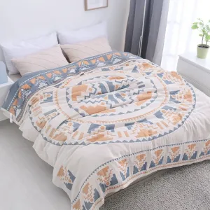 SINOTAO  -  Bamboo Cotton Summer Air-condition Blanket Bedspreads Throw Blankets Knitted Blanket for sofa travel blanket  150*200/200*230cm
