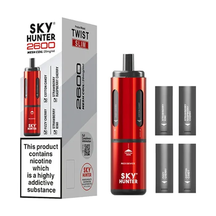 Sky Hunter Twist Slim 2600 Vape Kit