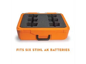 Stihl | Battery Case Inserts | Case with insert holds (6) AK batteries (7010 871 0031)