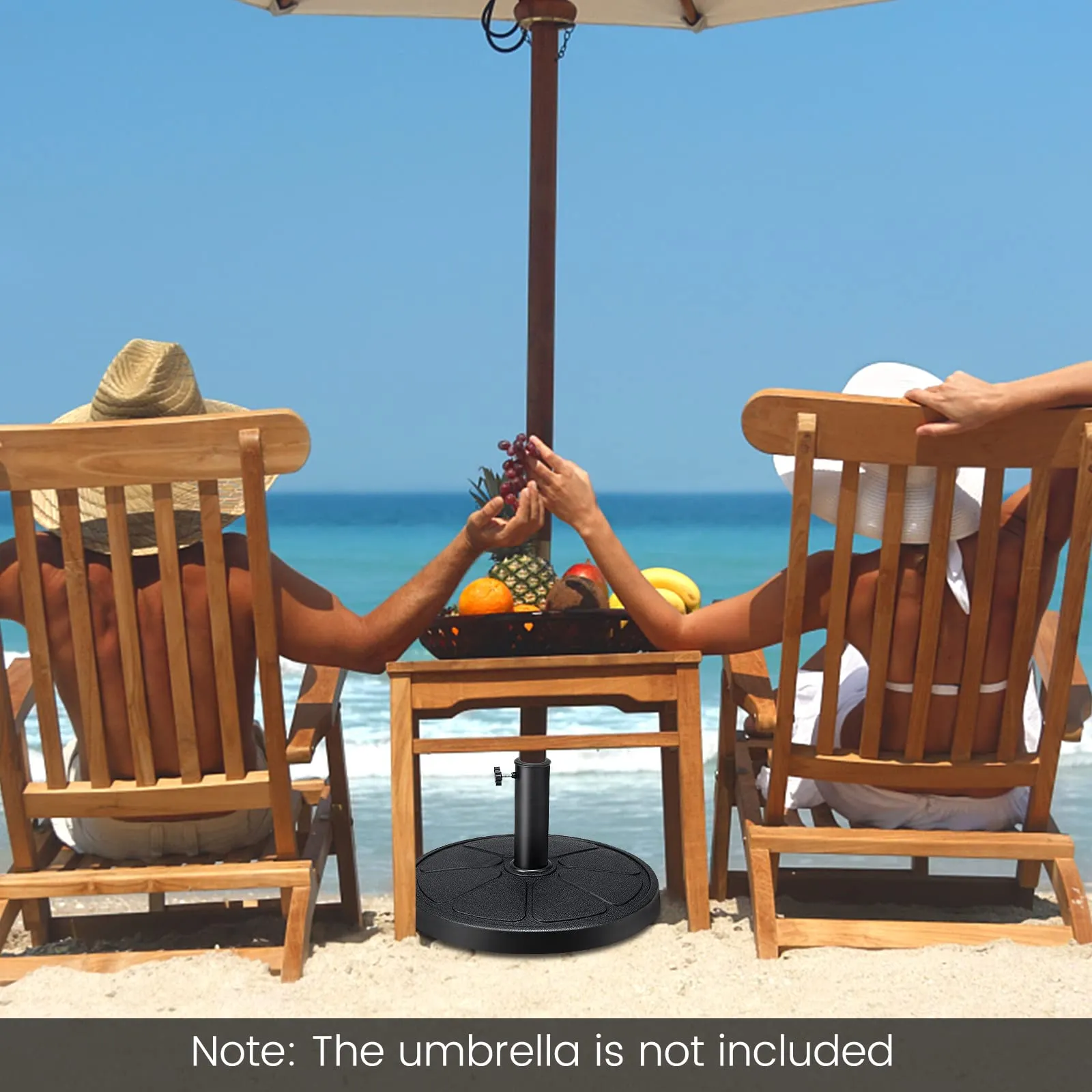 Tangkula Umbrella Base, 31 lbs Capacity Heavy-Duty Patio Outdoor Round Umbrella Stand for 9 ft Umbrella