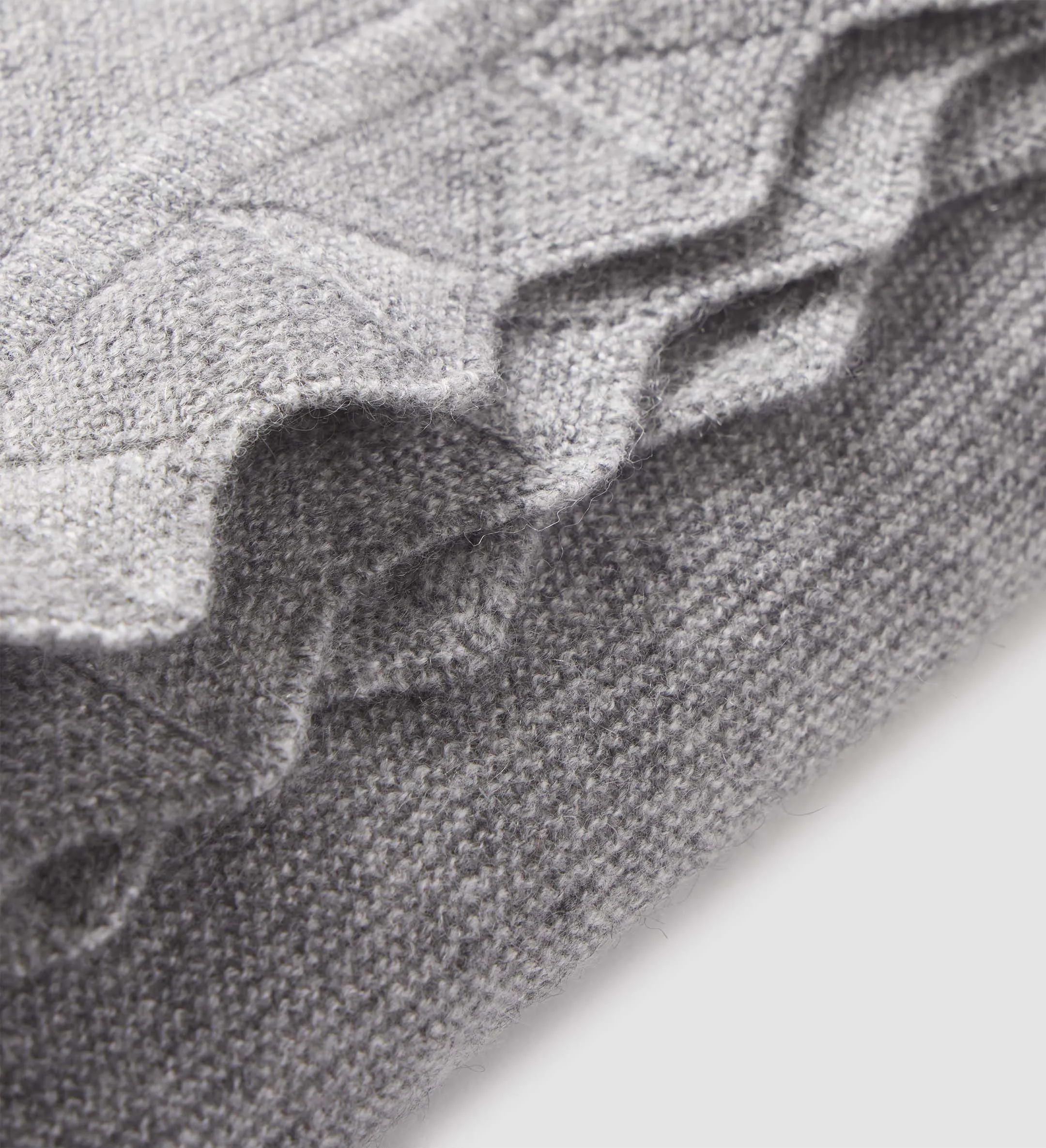 The Luxe Scalloped Hem Cashmere Throw Blanket