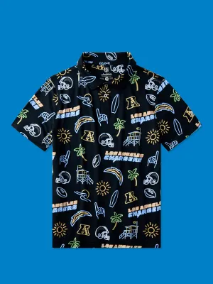 The Neon Chargers (NFL Boys Performance Polo)