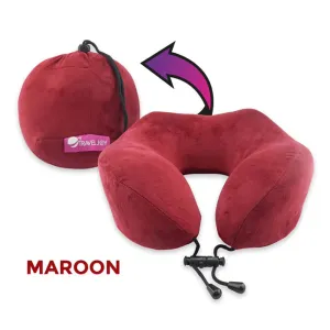 Travel Joy Portable Rollable Memory Foam Travel Pillow
