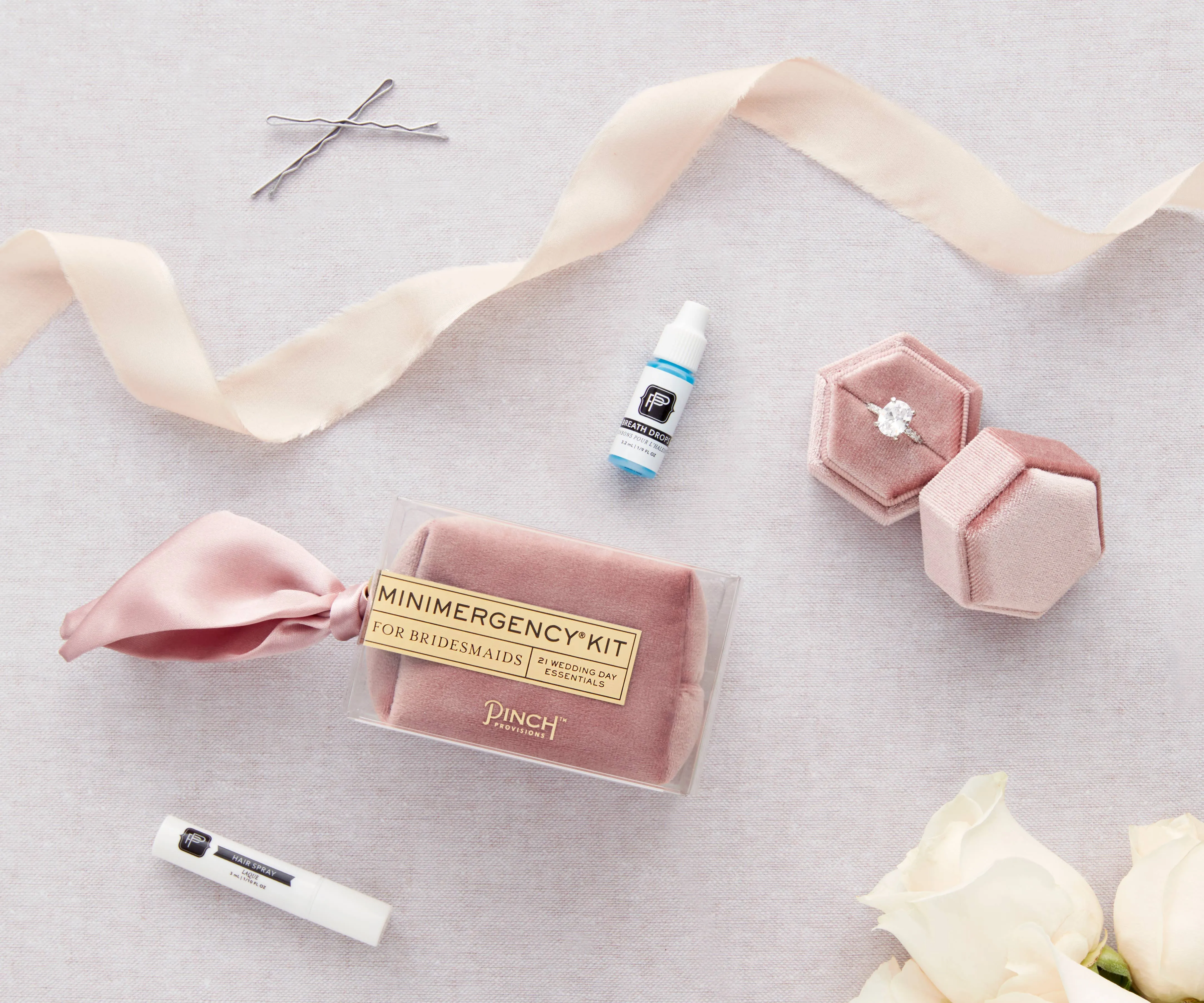 Velvet Minimergency Kits for Bridesmaids: Blush