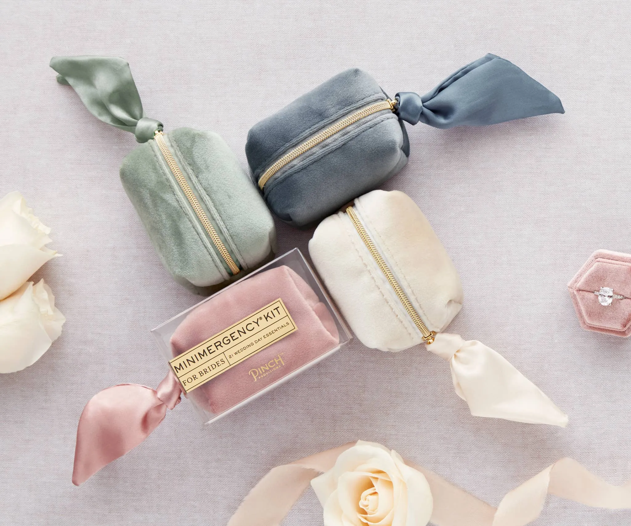 Velvet Minimergency Kits for Bridesmaids: Blush