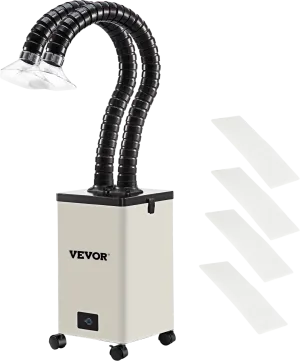 Vevor Solder Fume Extractor 150W 165 CFM 3-Stage Filtration System 4500 RPM 3-Speed Smoke Purifier New