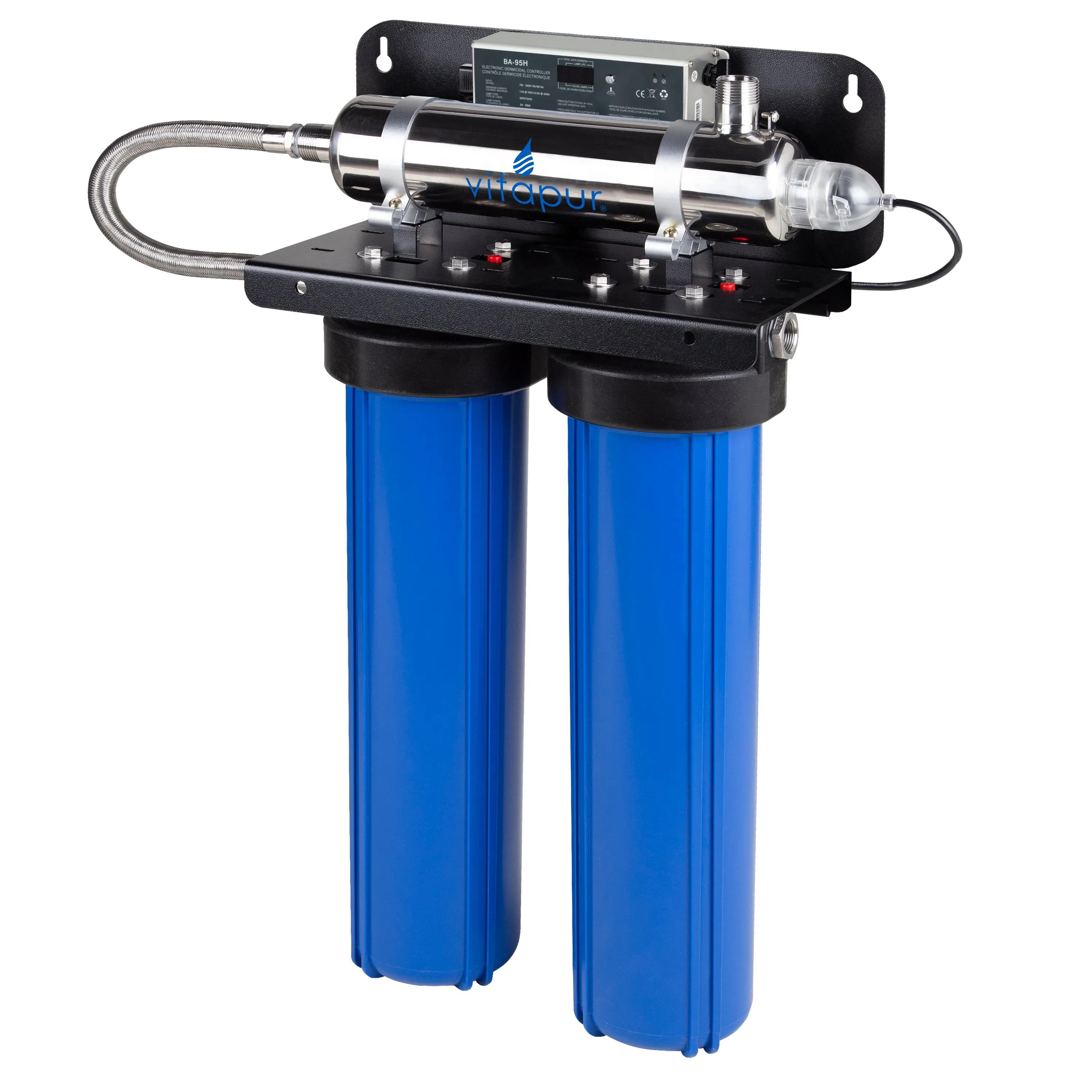 Vitapur 15 gpm Whole Home UV Rack Water Disinfection & Filtration System