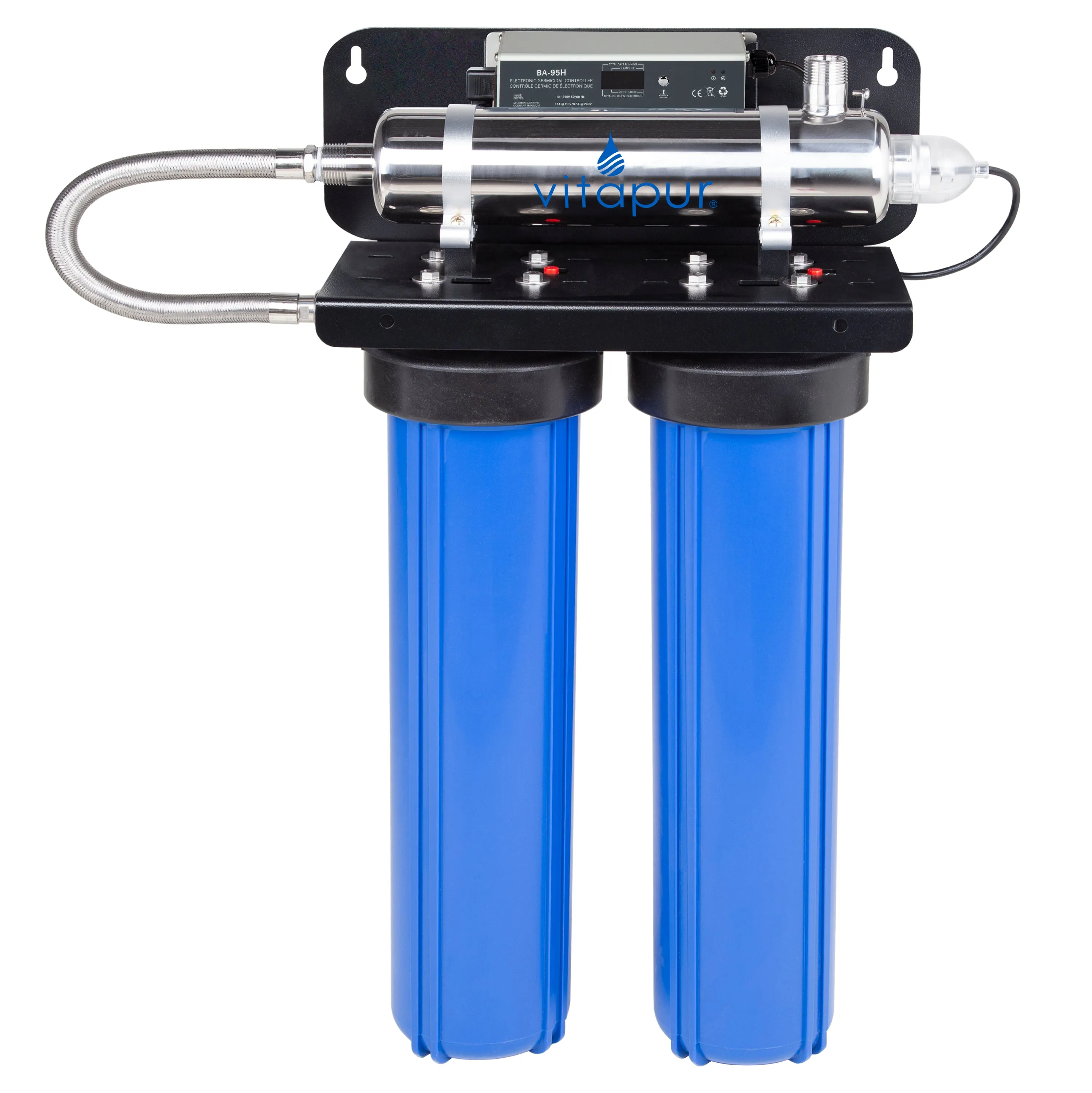 Vitapur 15 gpm Whole Home UV Rack Water Disinfection & Filtration System