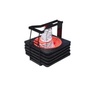 VizCon Q5N5O-28R5 Spring Cones & Industrial System (5) Spring Cones 28" Orange with Reflective MUTCD Compliant Collars (6" & 4") 5 lb, (1) Tote, 1 Each