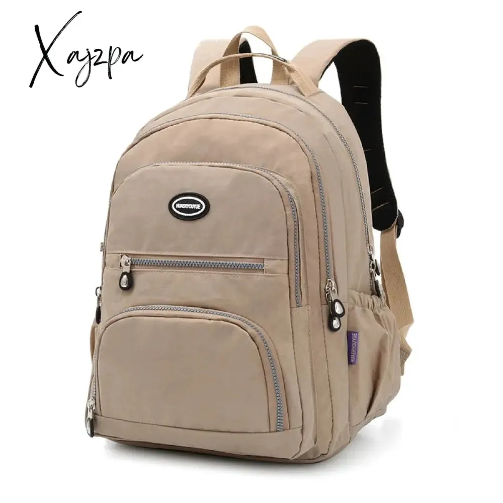Xajzpa - New Women Laptop Backpack girls School Campus Bag Rucksack woman Nylon Backbag Travel Daypacks Female Backpack Bolsas Mochila