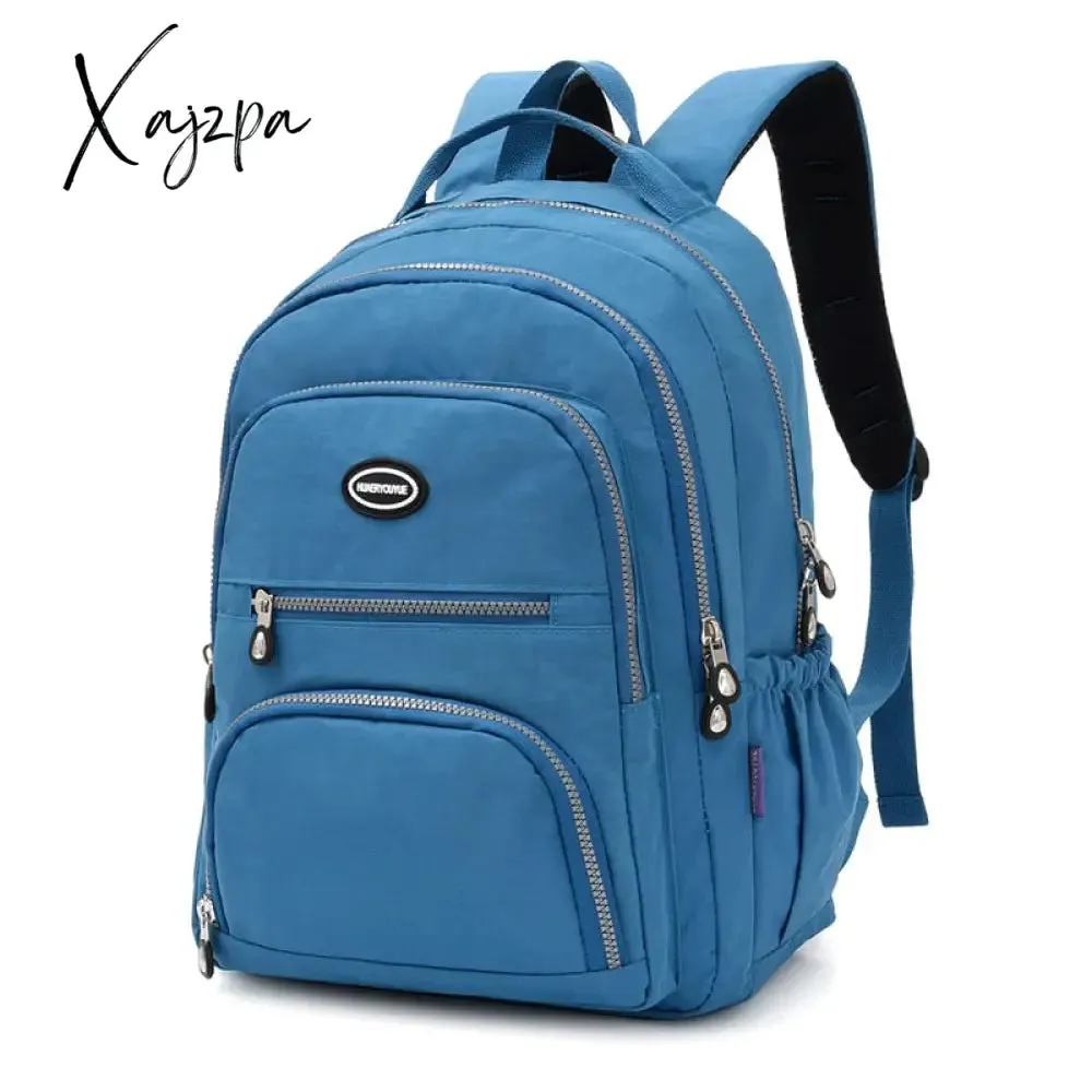 Xajzpa - New Women Laptop Backpack girls School Campus Bag Rucksack woman Nylon Backbag Travel Daypacks Female Backpack Bolsas Mochila
