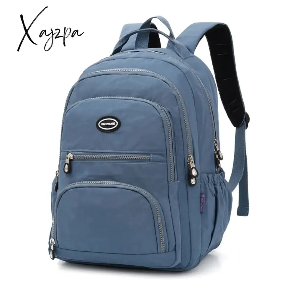 Xajzpa - New Women Laptop Backpack girls School Campus Bag Rucksack woman Nylon Backbag Travel Daypacks Female Backpack Bolsas Mochila