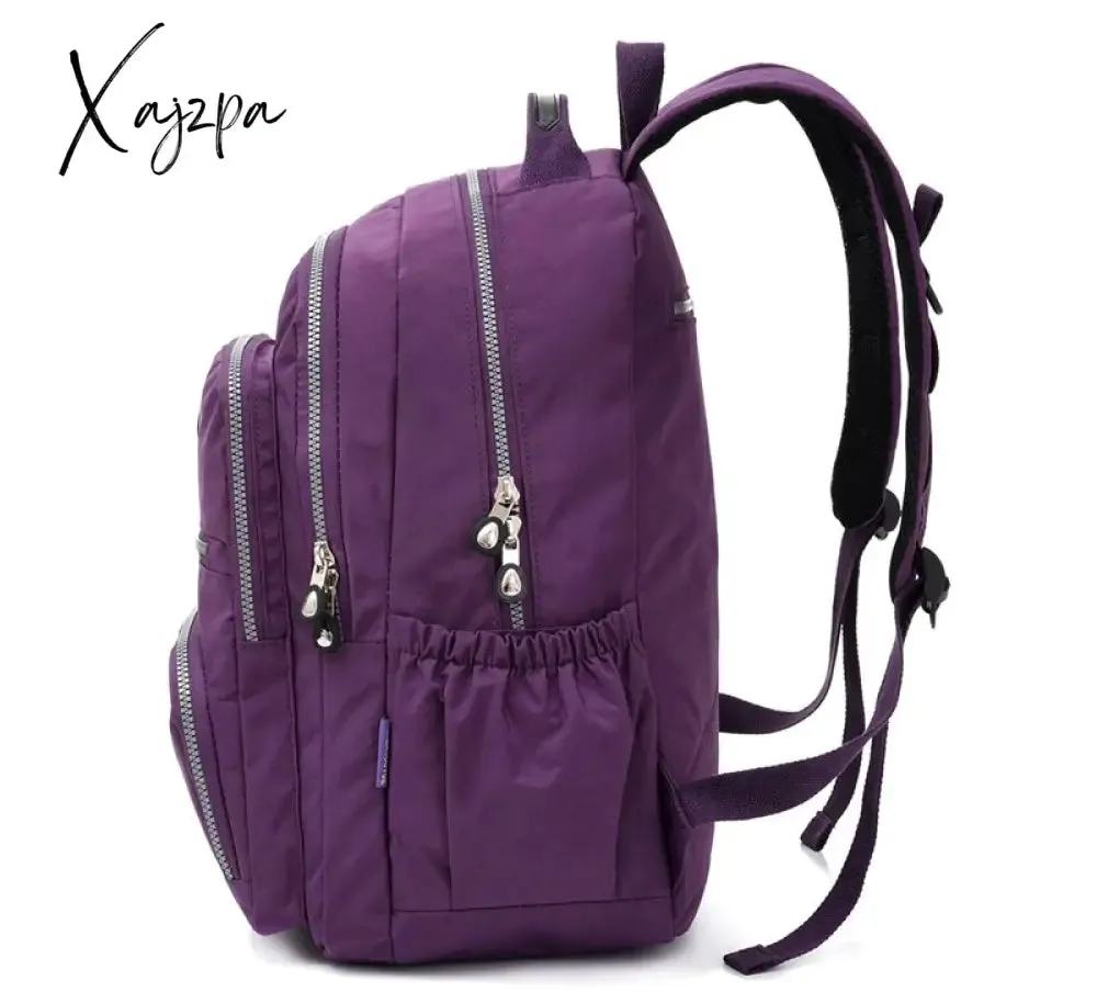 Xajzpa - New Women Laptop Backpack girls School Campus Bag Rucksack woman Nylon Backbag Travel Daypacks Female Backpack Bolsas Mochila