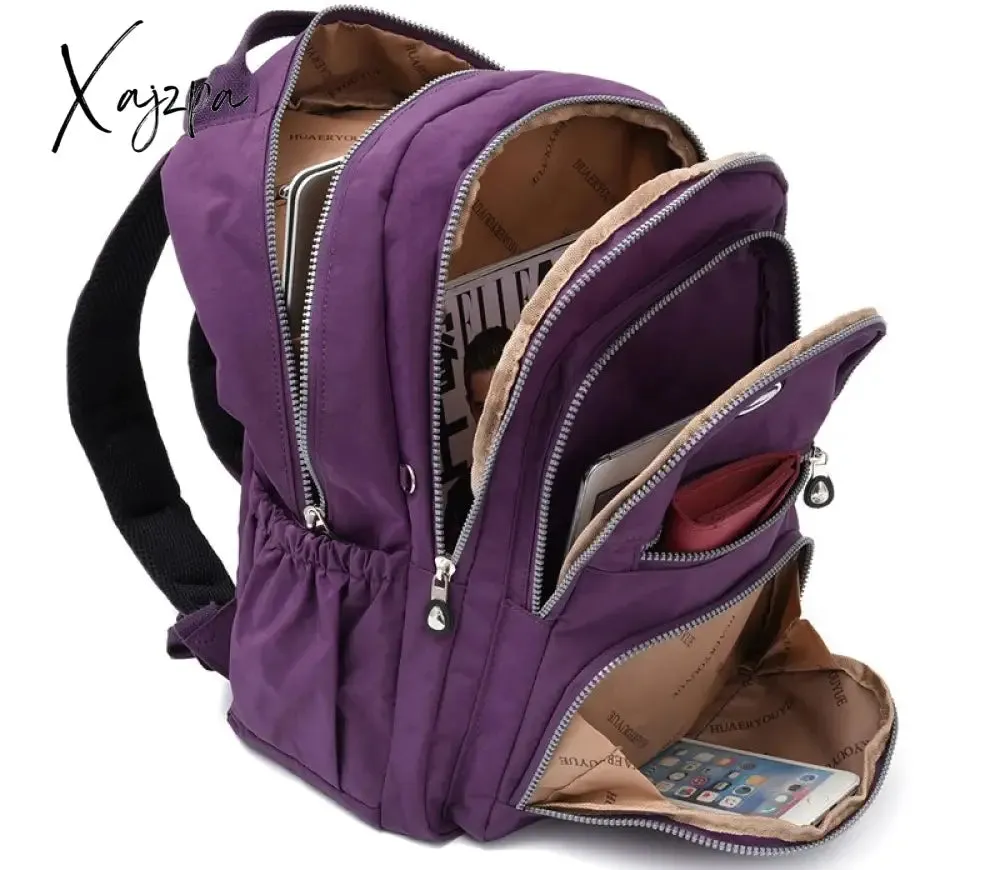 Xajzpa - New Women Laptop Backpack girls School Campus Bag Rucksack woman Nylon Backbag Travel Daypacks Female Backpack Bolsas Mochila